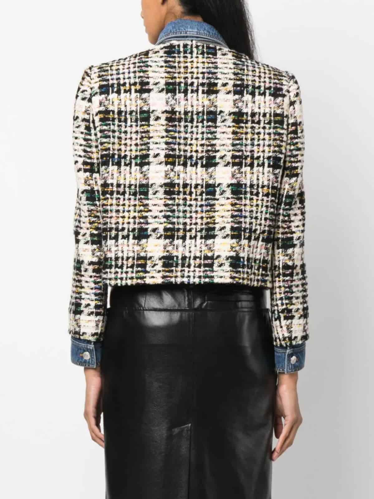 Hybrid Box Fit Tweed Jacket - Image 4