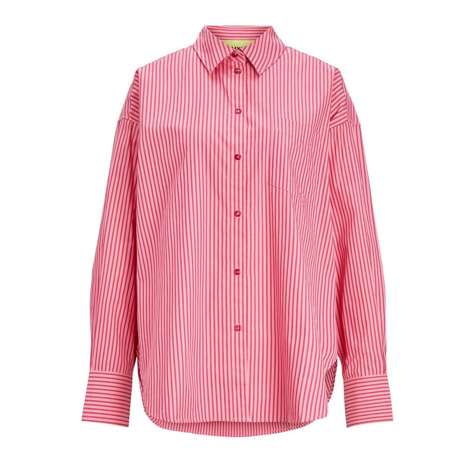 JXX Jamie Relaxed Poplin Shirt - Pink/Cerise