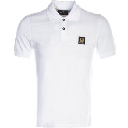 Belstaff Cotton Pique Polo Shirt – White