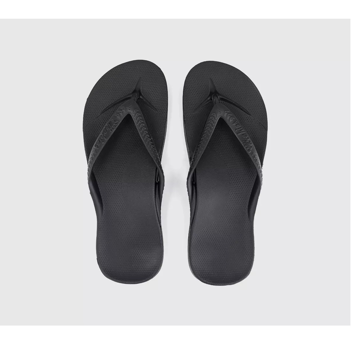 Archies Arch Support Flip Flops – Black