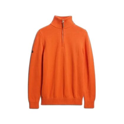 Superdry Organic Cotton Half Zip Knit Jumper
