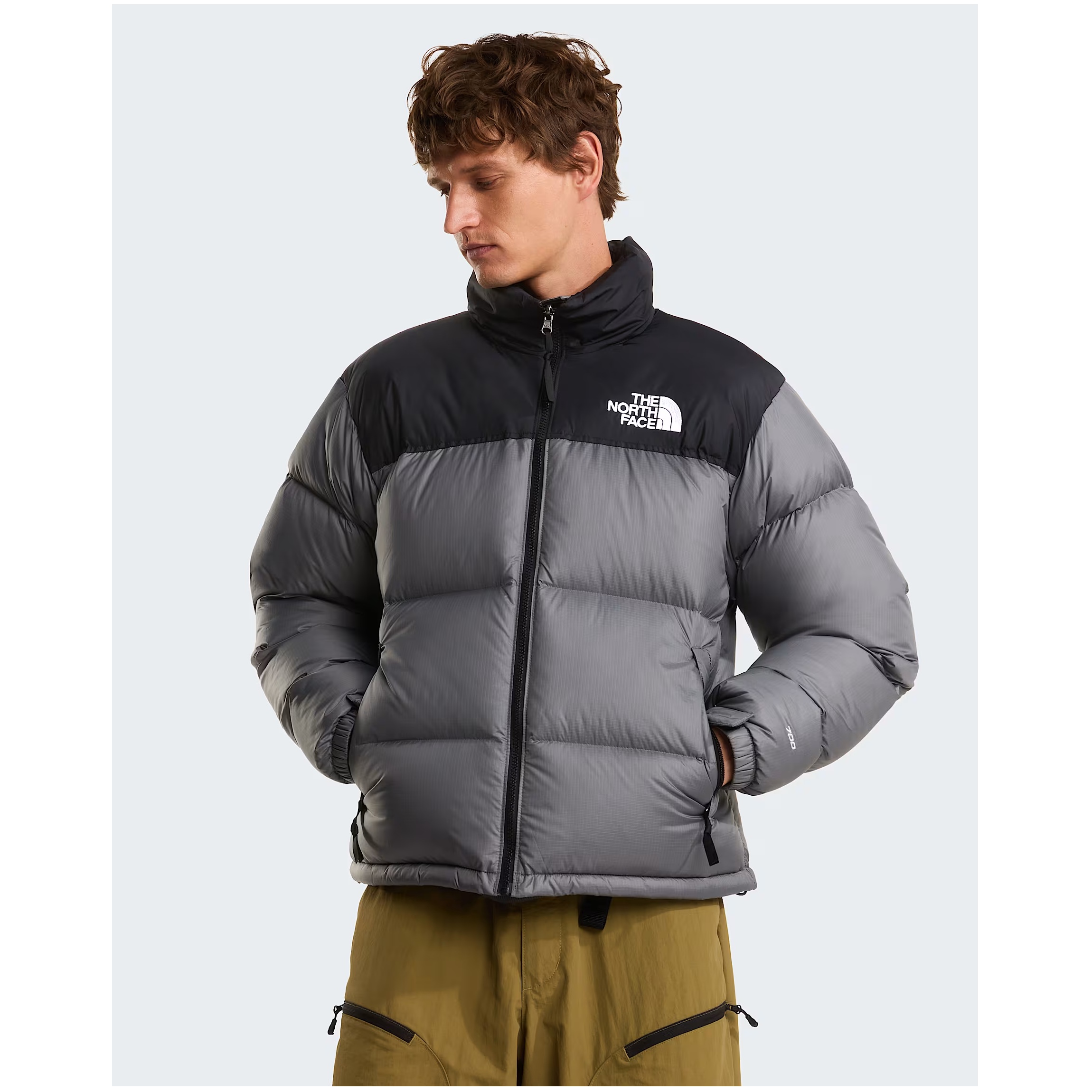The North Face Men's 1996 Retro Nuptse Jacket Smoked Pearl-tnf Black
