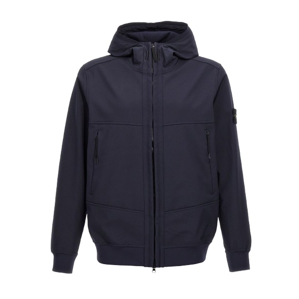 Stone Island Men's Soft Shell-R E.Dye Technology Jackets - Blue