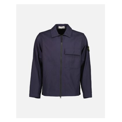 Stone Island Panama Cotton Shirt - Ink Blue