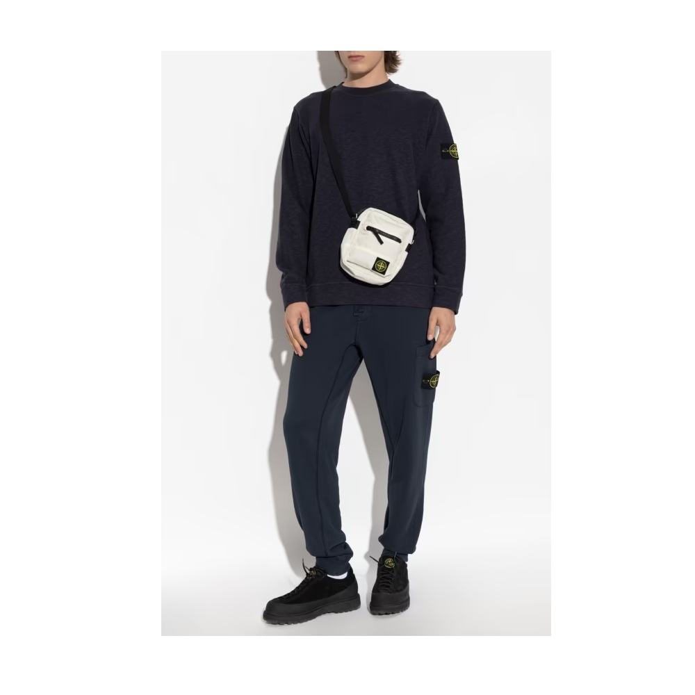 Stone Island Slim-Fit Cotton-Fleece Joggers - Mens - Image 2
