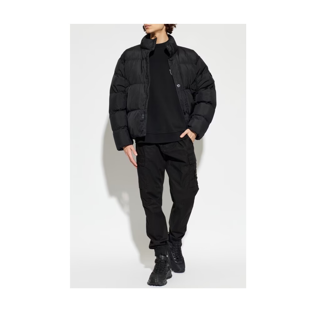 Stone Island Sweatshirt Printed Logo - Black - Image 2