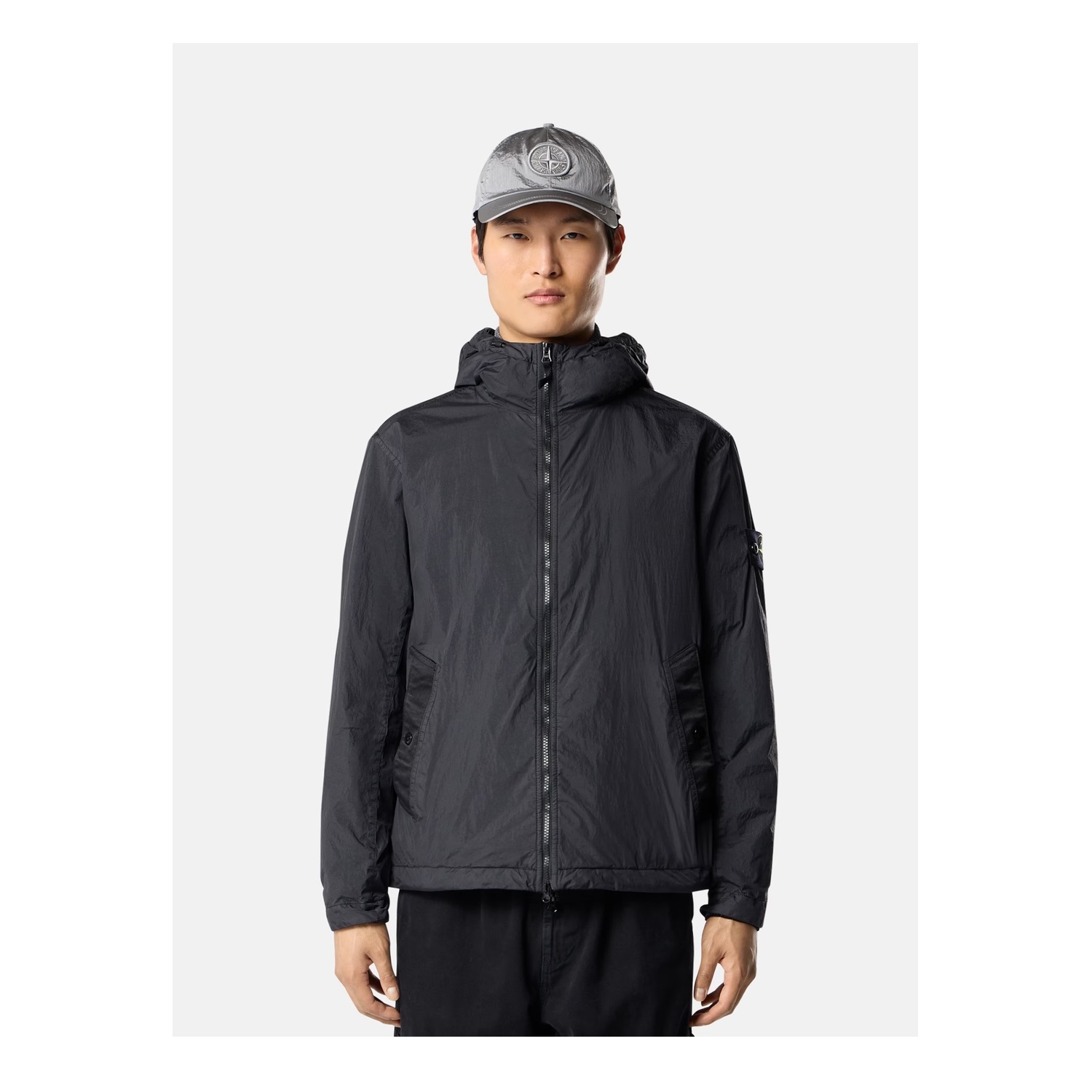 Stone Island Crinkle Reps Jacket - Black - Image 2