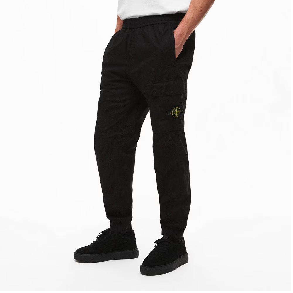 Stone Island Stretch Cotton Tela Paracadute Trousers - Sky Blue - Image 3