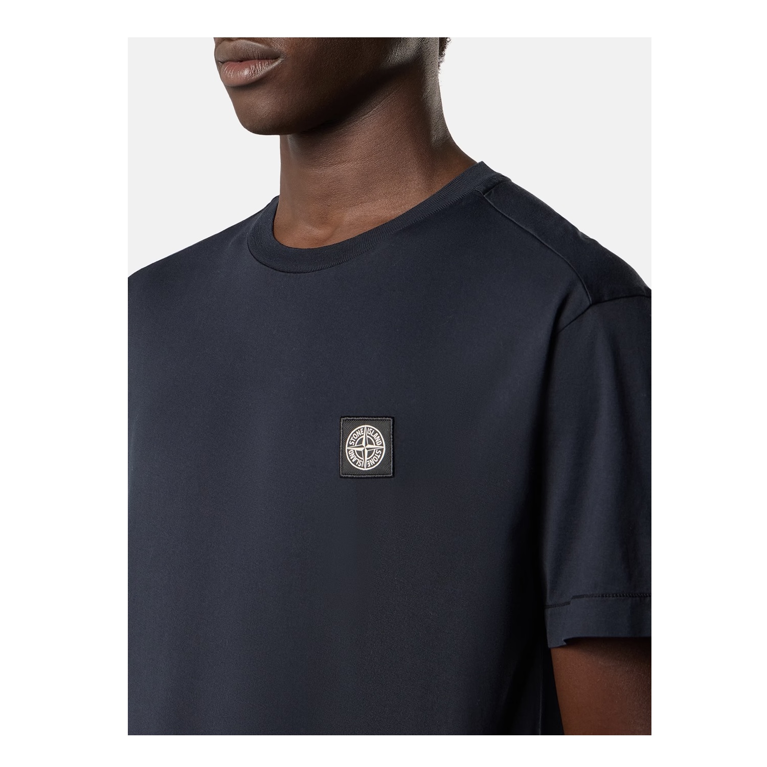 Stone Island Cotton T-Shirt - Blue - Image 3